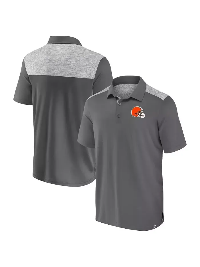 Мужская серая поло Cleveland Browns Long Shot Fanatics — изображение 1 из 3