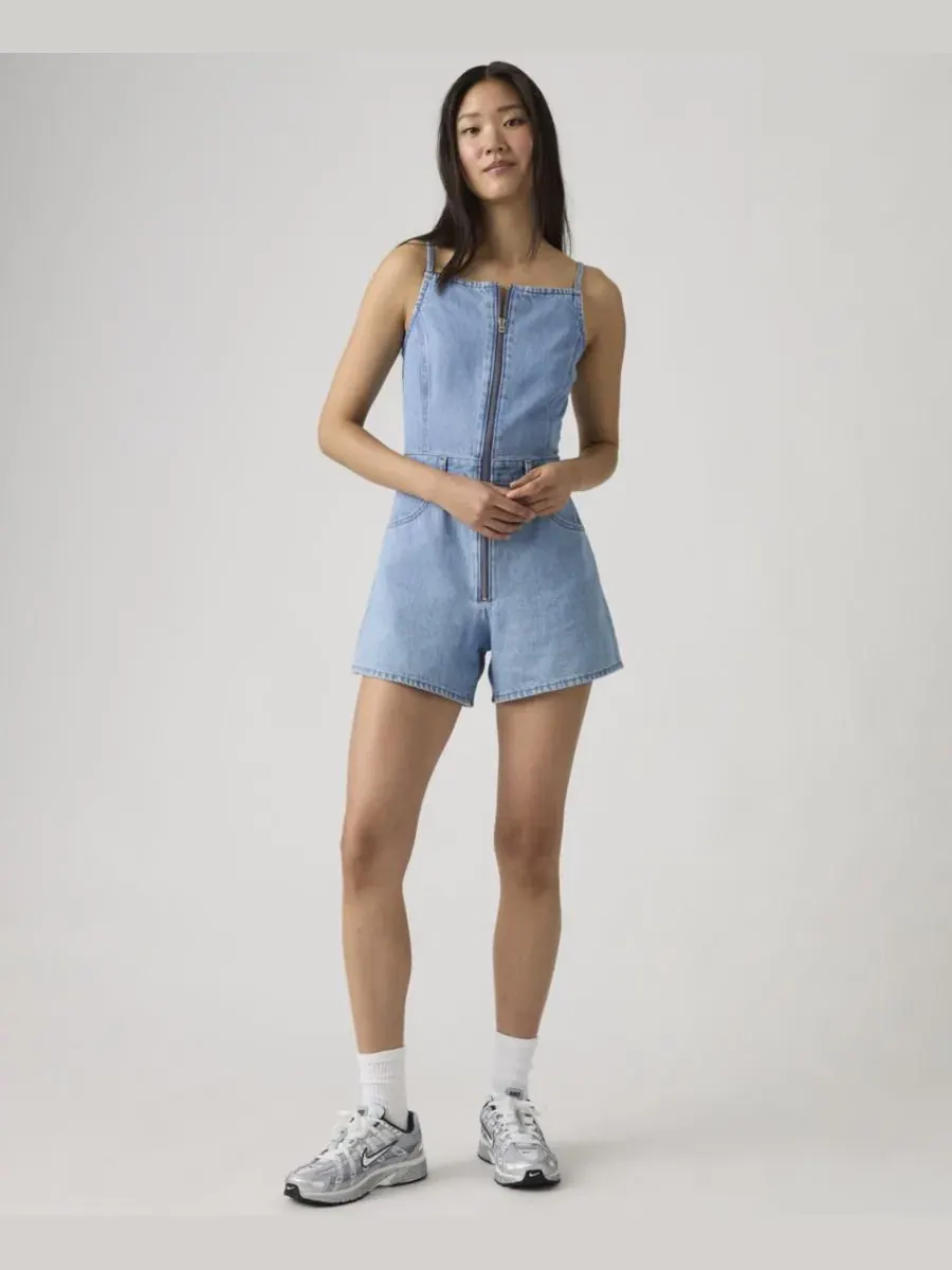 Женский хлопковый комбинезон премиум-класса с квадратным вырезом Levi'S — изображение 2 из 5