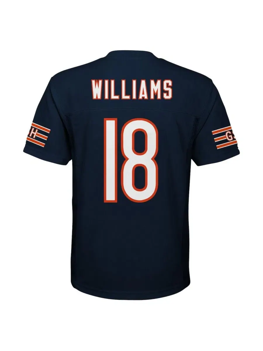 Реплика джерси Кейлеба Уильямса Navy Chicago Bears Outerstuff — изображение 3 из 3, темно-синий