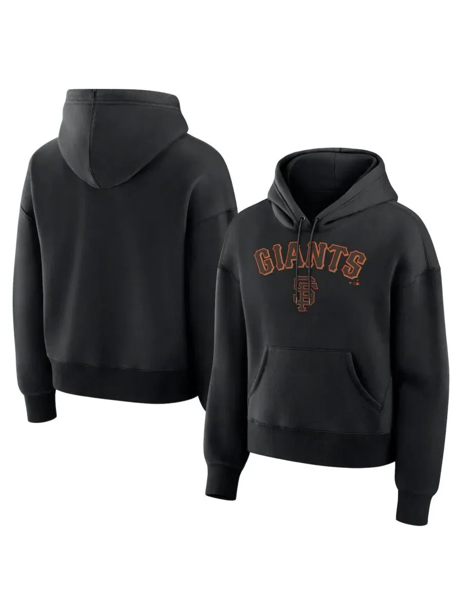 Женский худи с капюшоном из флиса с принтом Lockup Legacy San Francisco Giants Fanatics — изображение 1 из 3, черный