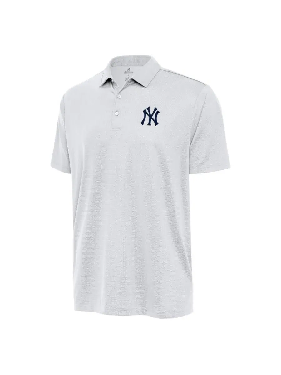 Поло с геометрическим принтом New York Yankees Eclipse Antigua — изображение 2 из 3, белый