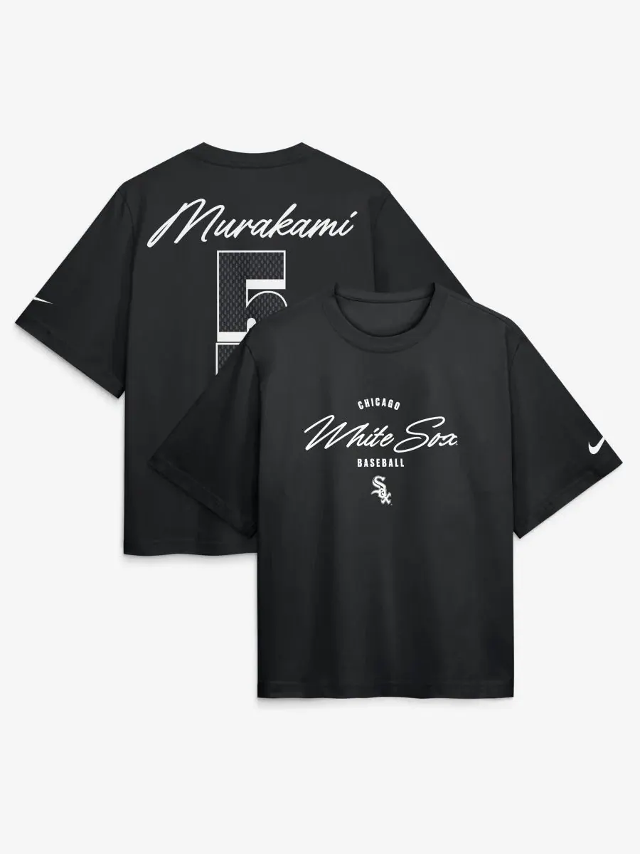 Футболка свободного кроя с принтом Munetaka Murakami Nike — изображение 1 из 3, черный