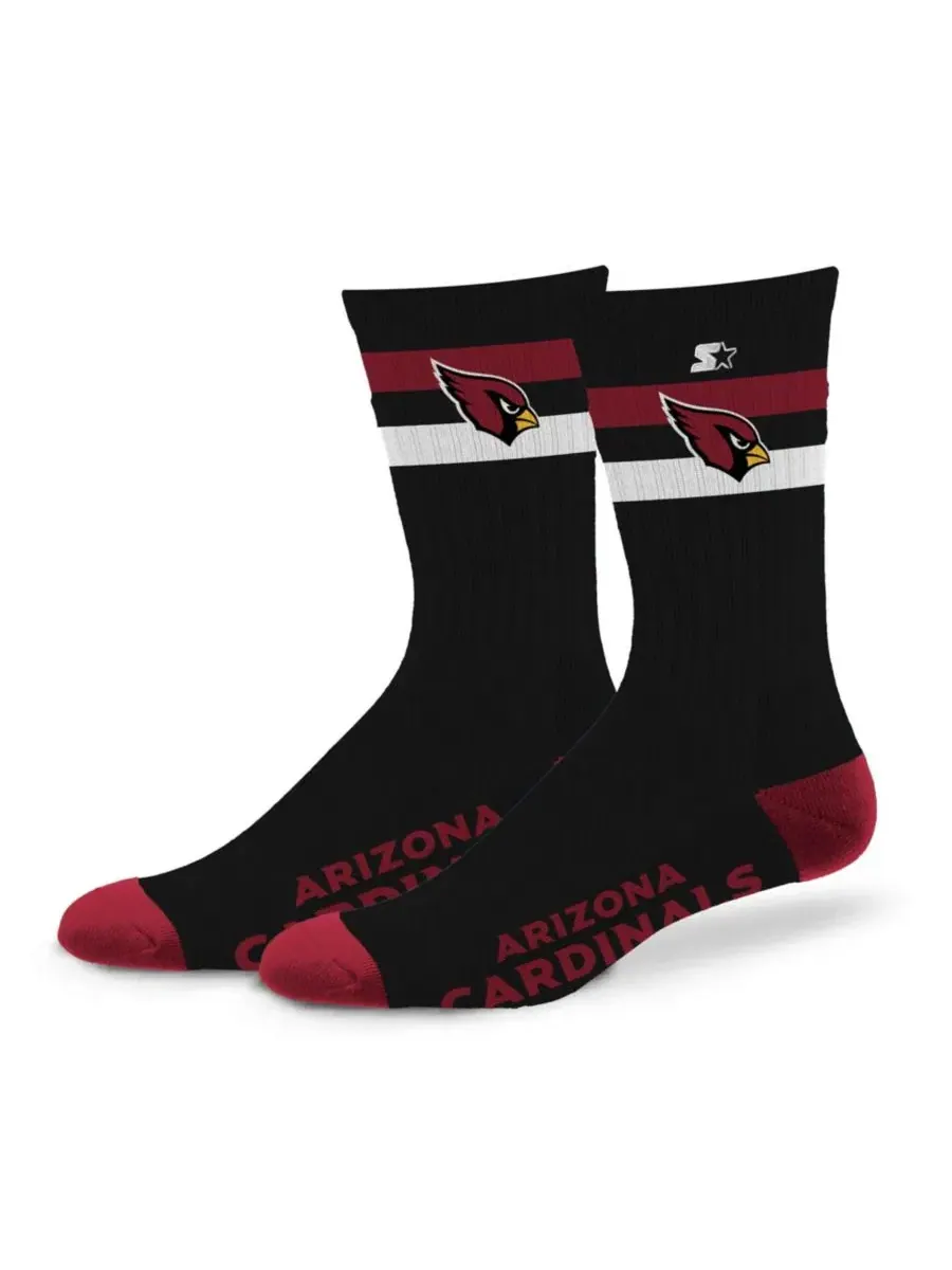 Носки с двумя полосами Arizona Cardinals Starter — изображение 1 из 1, черный