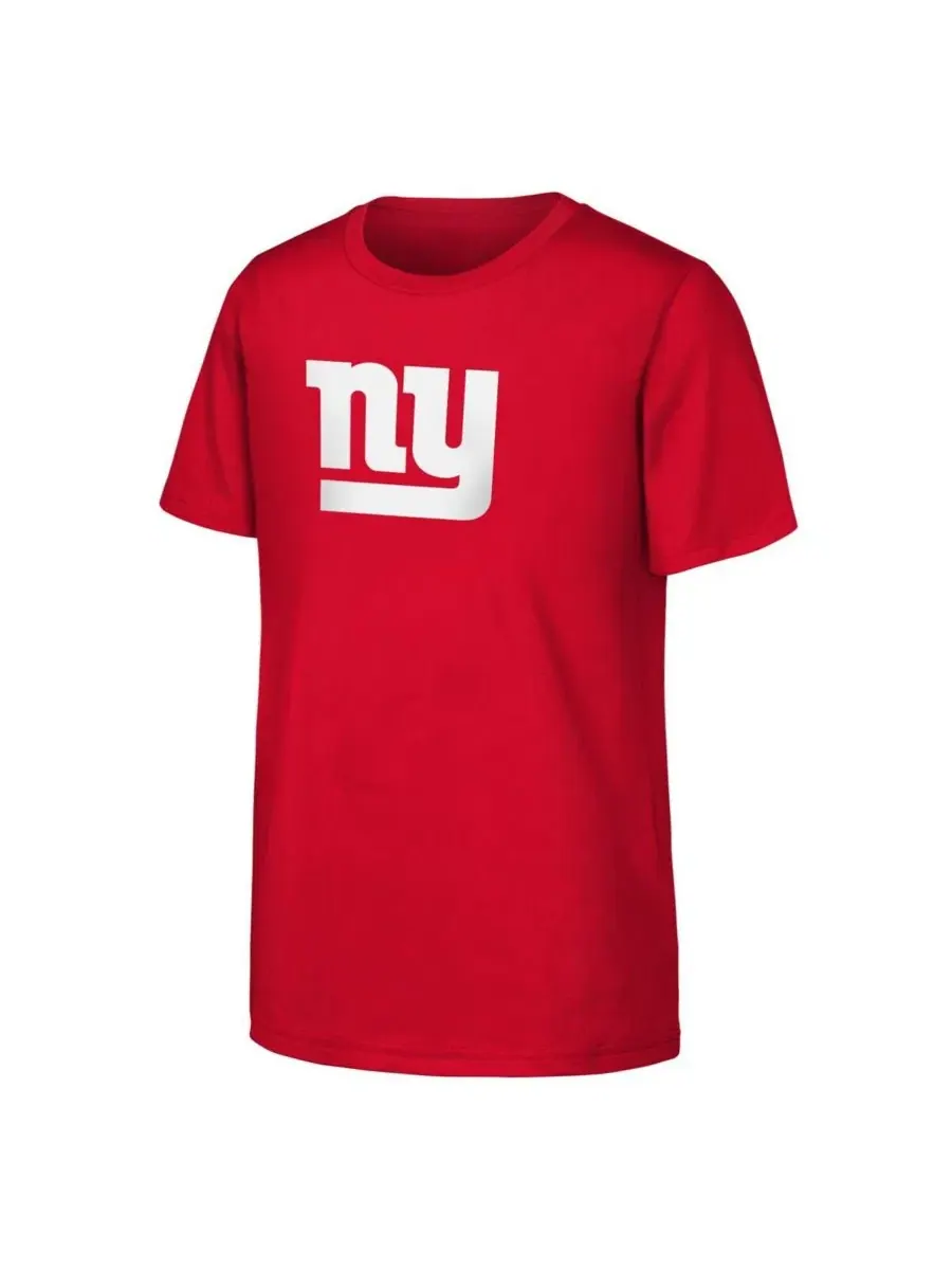 Футболка с длинным рукавом Red New York Giants Primary Logo Outerstuff — изображение 1 из 1, красный