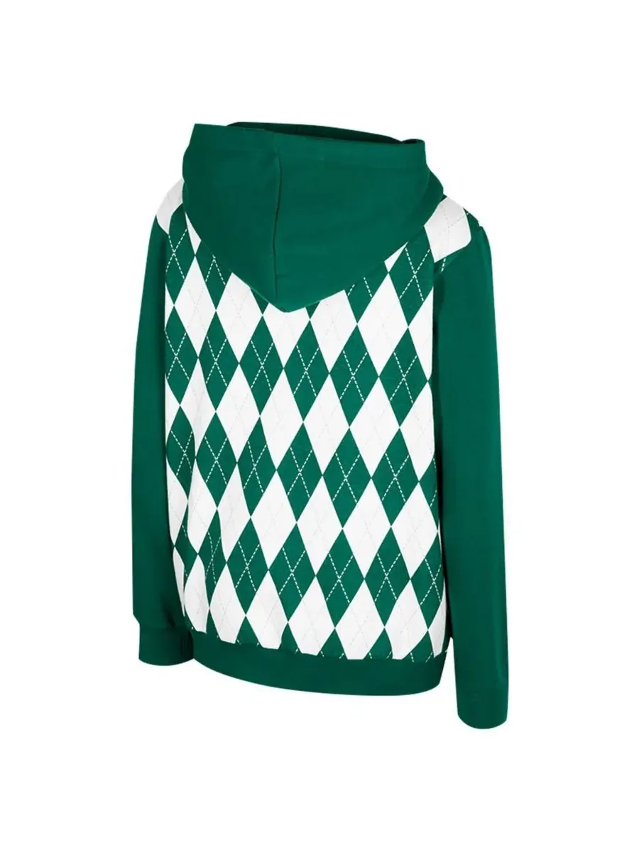 Colosseum Толстовка Big Boys and Girls Green Michigan State Spartans Argyle The Dealio Pullover — изображение 2 из 3, зеленый