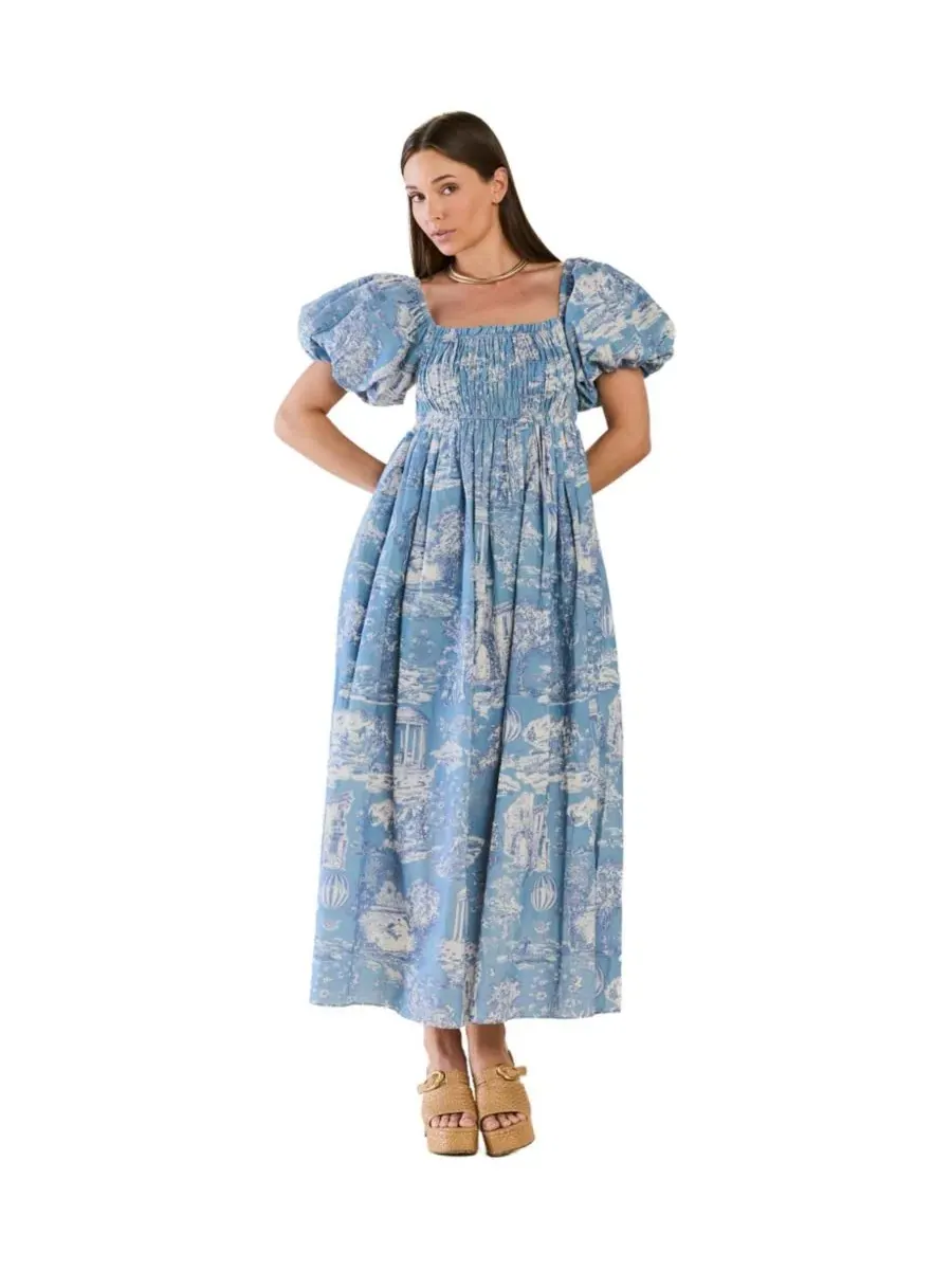 Платье с квадратным вырезом Aurora Eddy, Forever Toile — изображение 1 из 3
