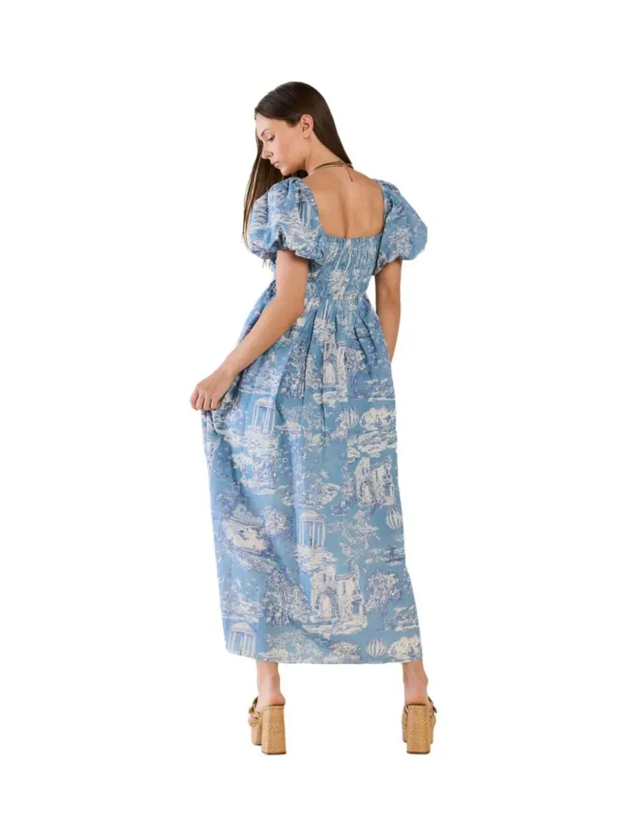 Платье с квадратным вырезом Aurora Eddy, Forever Toile — изображение 3 из 3