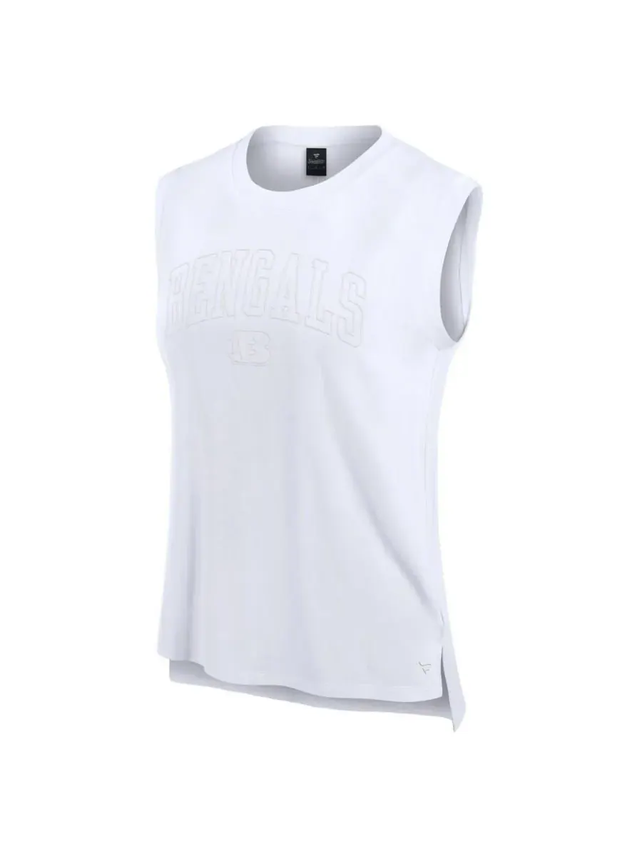 Fanatics Женская белая майка для спортзала Cincinnati Bengals Studio Gym — изображение 2 из 3, белый