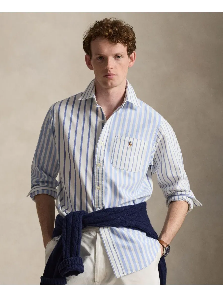 Мужская рубашка с длинным рукавом с принтом, модель Nautical Funshirt Polo Ralph Lauren, 7274 — изображение 1 из 5