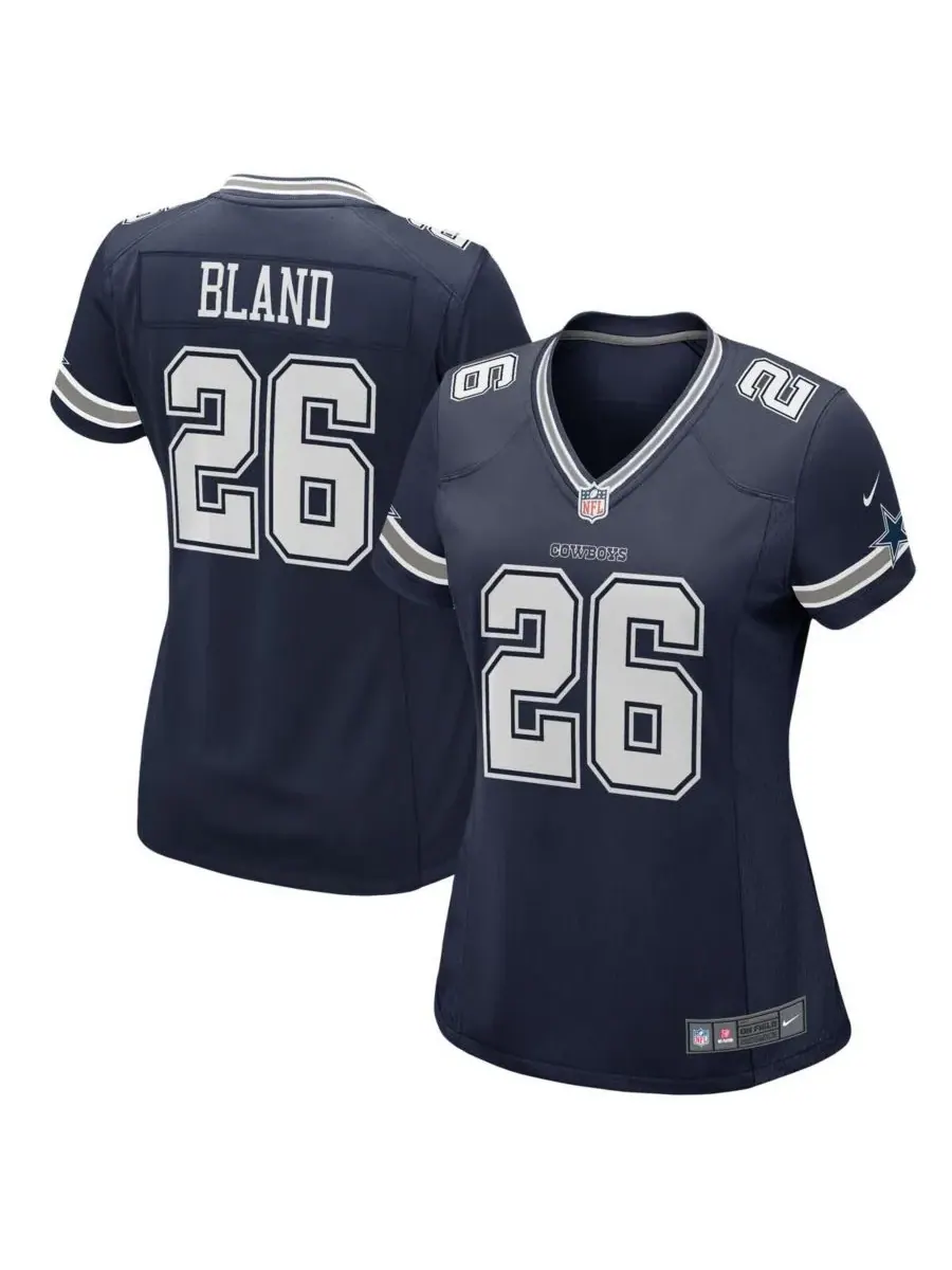 Nike Женская игровая футболка DaRon Bland темно-синего цвета с символикой команды Dallas Cowboys — изображение 1 из 3