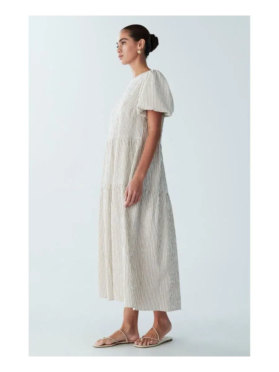 Платье миди Sitia Midi Dress ST MRLO, Mocha Stripe — изображение 3 из 7
