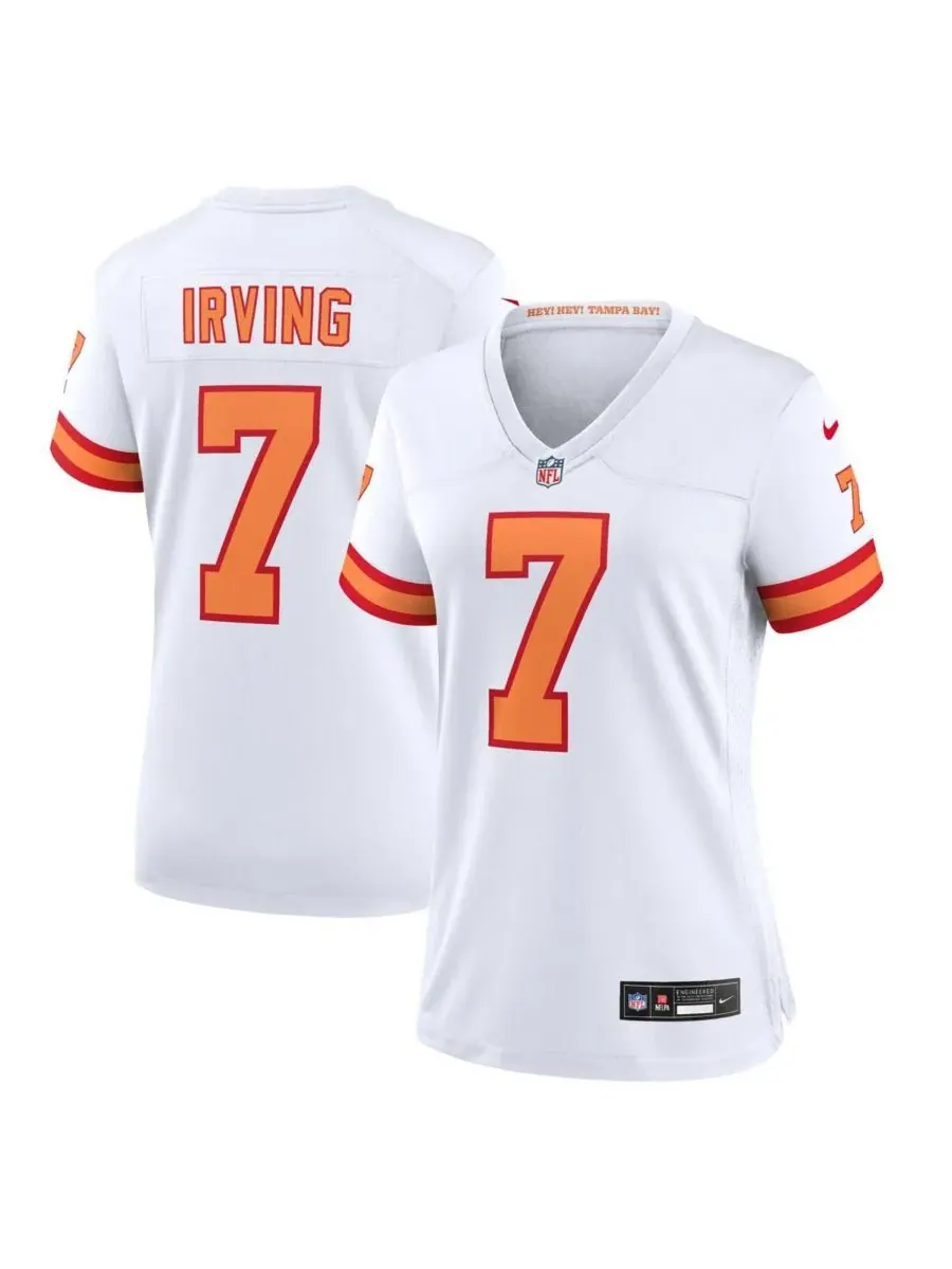 Женская игровая футболка команды Tampa Bay Buccaneers имени Баки Ирвинга Уайта образца 1976 года — изображение 1 из 3, белый