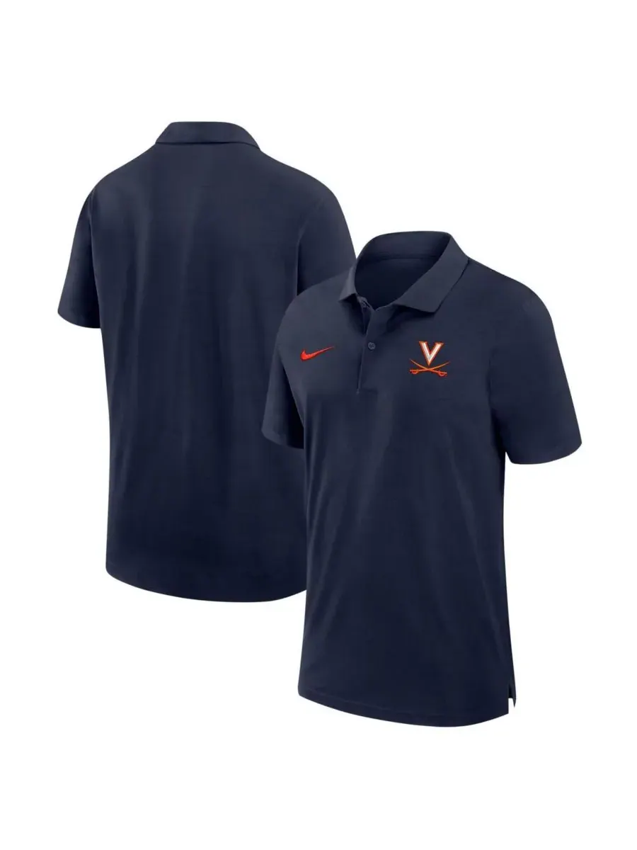 Nike Мужская темно-синяя спортивная рубашка-поло Virginia Cavaliers — изображение 1 из 3, темно-синий