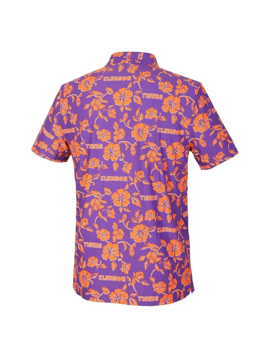 Reyn Spooner Мужская фиолетовая футболка-поло Clemson Tigers Pua Performance — изображение 2 из 3, фиолетовый