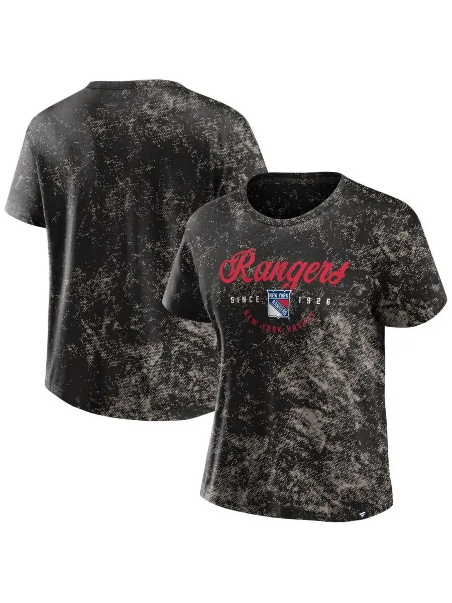 Fanatics Женская черная футболка New York Rangers Breakaway — изображение 1 из 3, черный