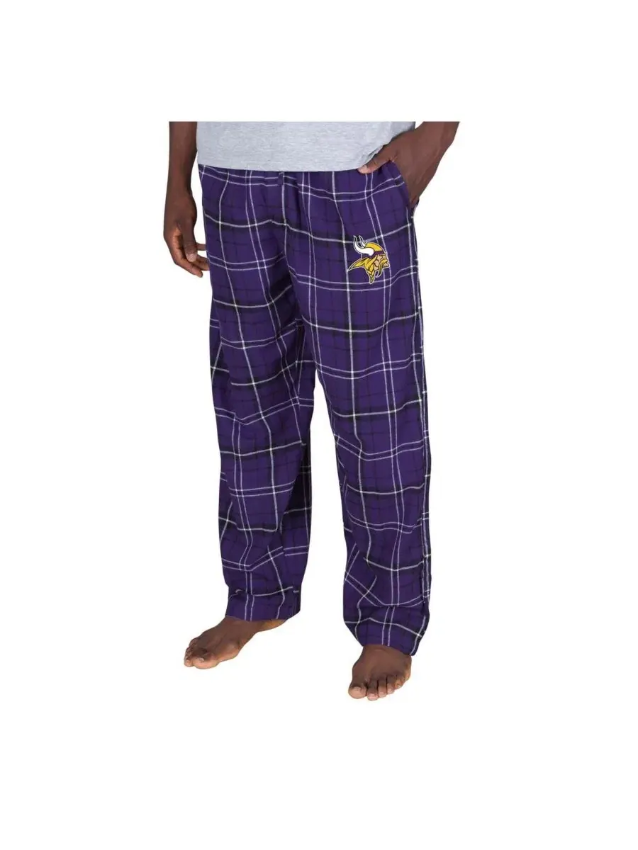 Мужские фиолетовые клетчатые фланелевые брюки Minnesota Vikings Concepts Sport