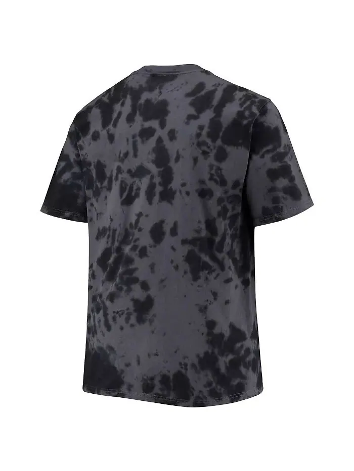 Мужская черная футболка Brooklyn Nets Big and Tall Marble Dye Tonal Performance Profile — изображение 3 из 3