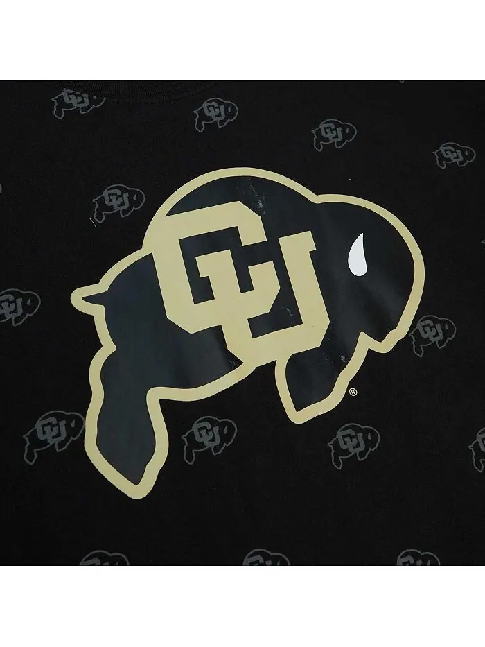 Мужская черная футболка с принтом Colorado Buffaloes Mitchell & Ness — изображение 2 из 4, черный