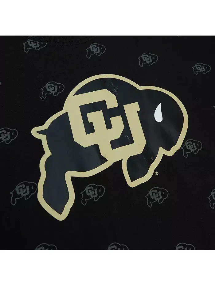Мужская черная футболка Colorado Buffaloes с принтом по всей поверхности Mitchell & Ness — изображение 2 из 4