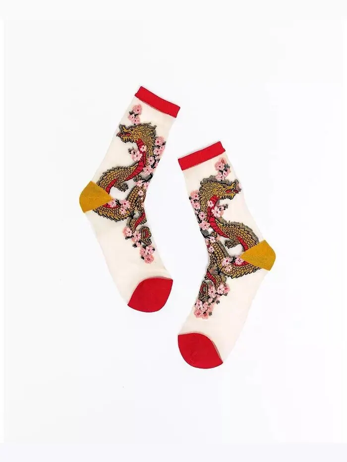 Женские прозрачные носки «Год Дракона» Sock Candy