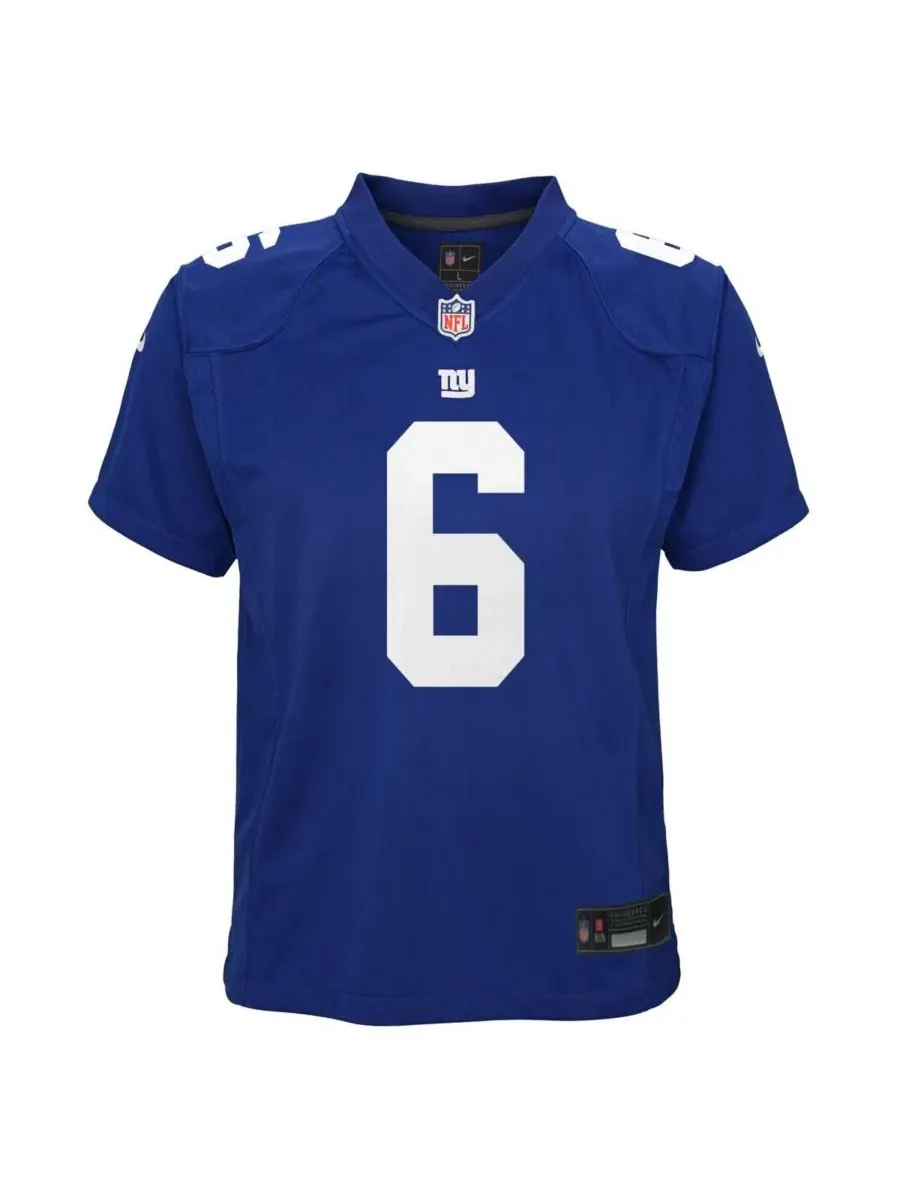 Детская футболка Nike Game Jersey с принтом New York Giants, Jaxson Dart — изображение 2 из 3, королевский