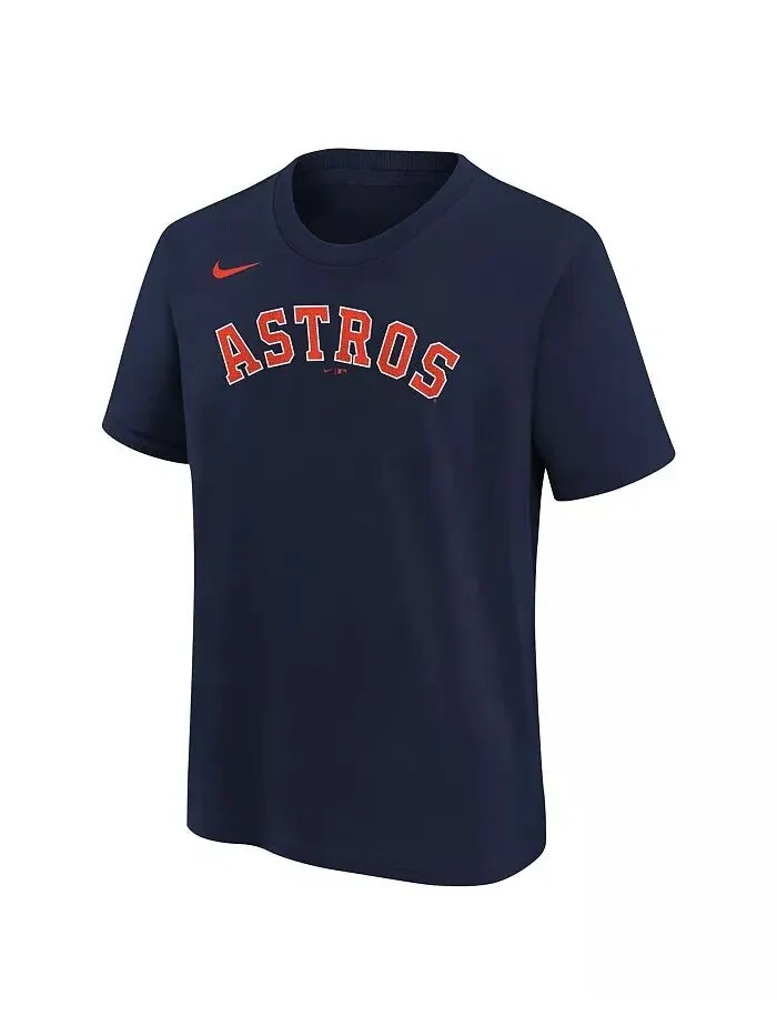 Футболка с именем и номером домашнего игрока Big Boys Jose Altuve Navy Houston Astros Nike — изображение 2 из 3