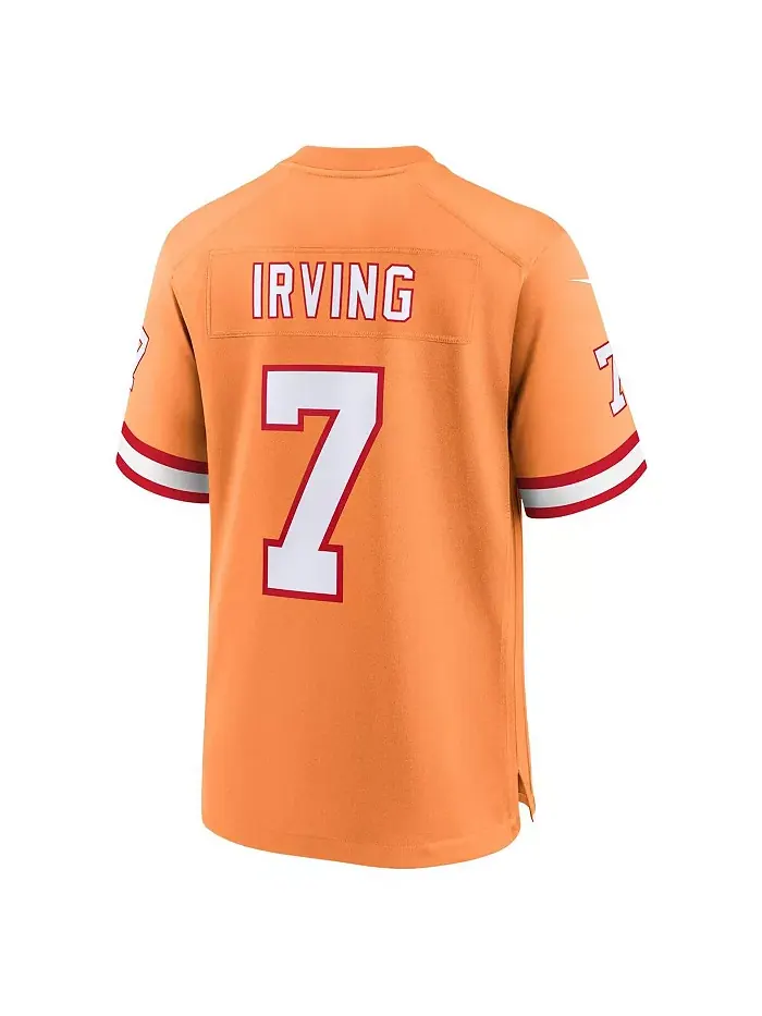 Мужская игровая альтернативная футболка Tampa Bay Buccaneers в оранжевом цвете Bucky Irving Nike — изображение 2 из 3