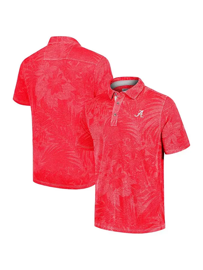 Мужская поло Sport Santiago Paradise цвета малинового Alabama Crimson Tide Tommy Bahama — изображение 1 из 3