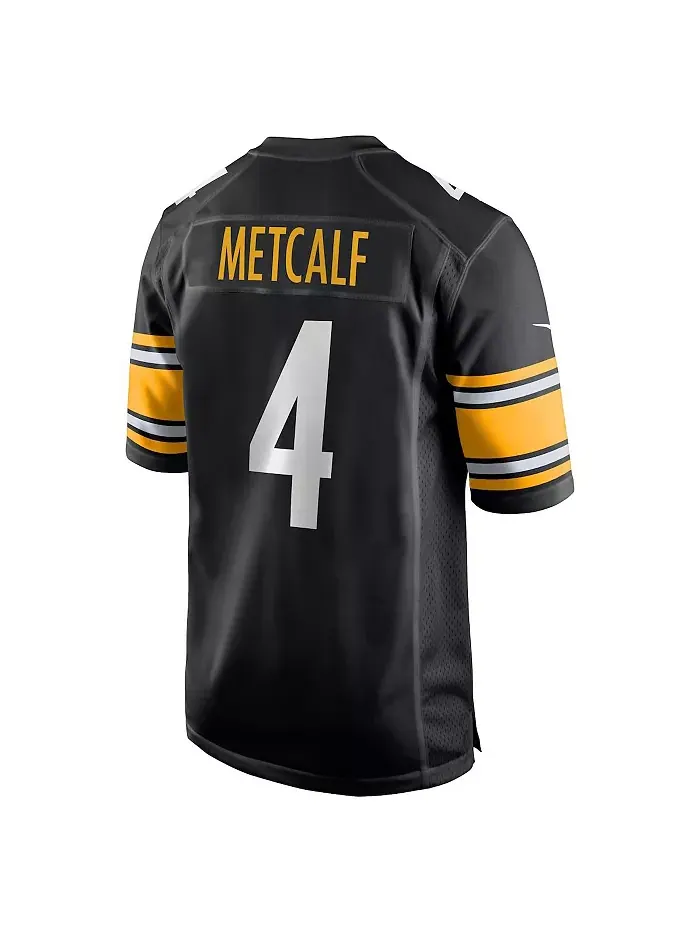 Мужская игровая футболка DK Metcalf Black Pittsburgh Steelers Nike — изображение 3 из 3