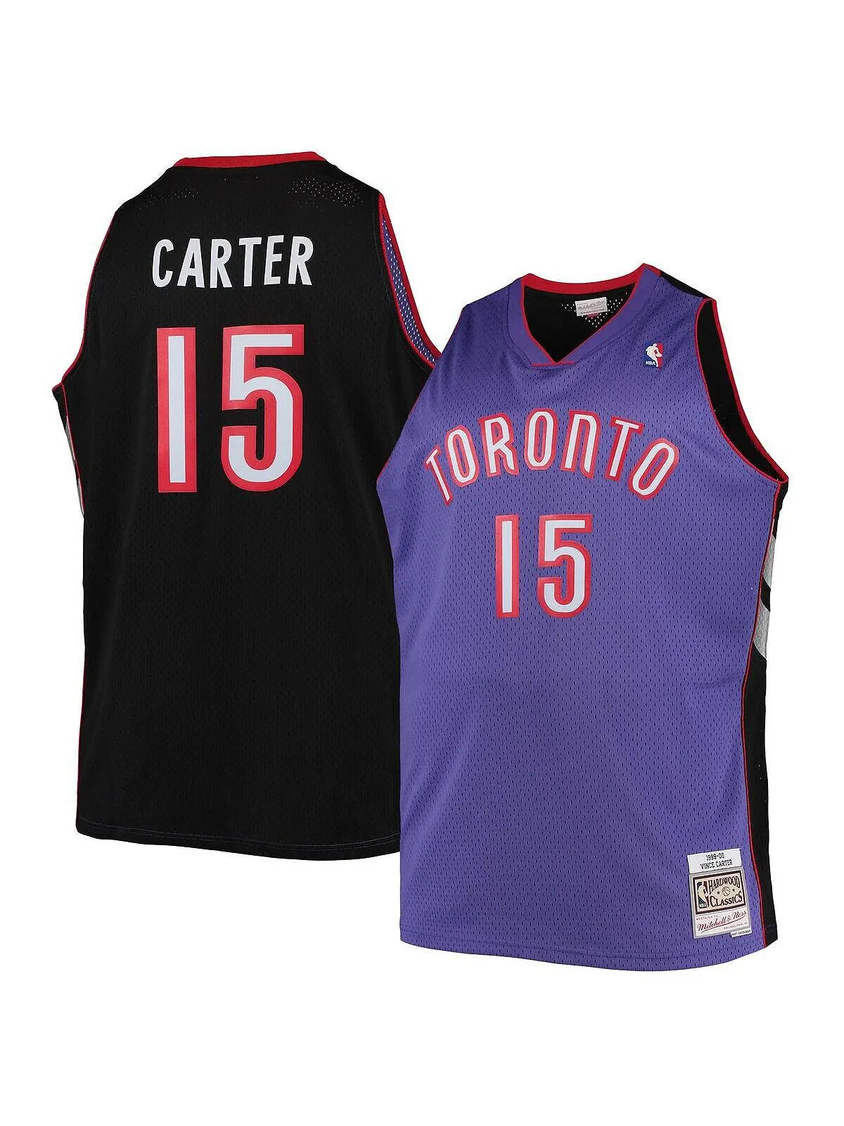 Мужская фиолетовая мужская футболка Vince Carter Toronto Raptors Big and Tall Hardwood Classics — изображение 1 из 3