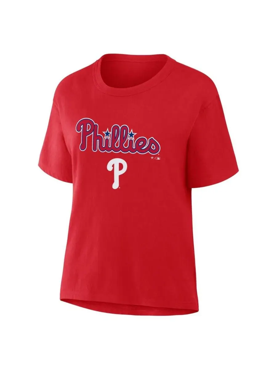 Футболка с длинным рукавом Philadelphia Phillies Lockup Legacy Fanatics — изображение 2 из 3, красный