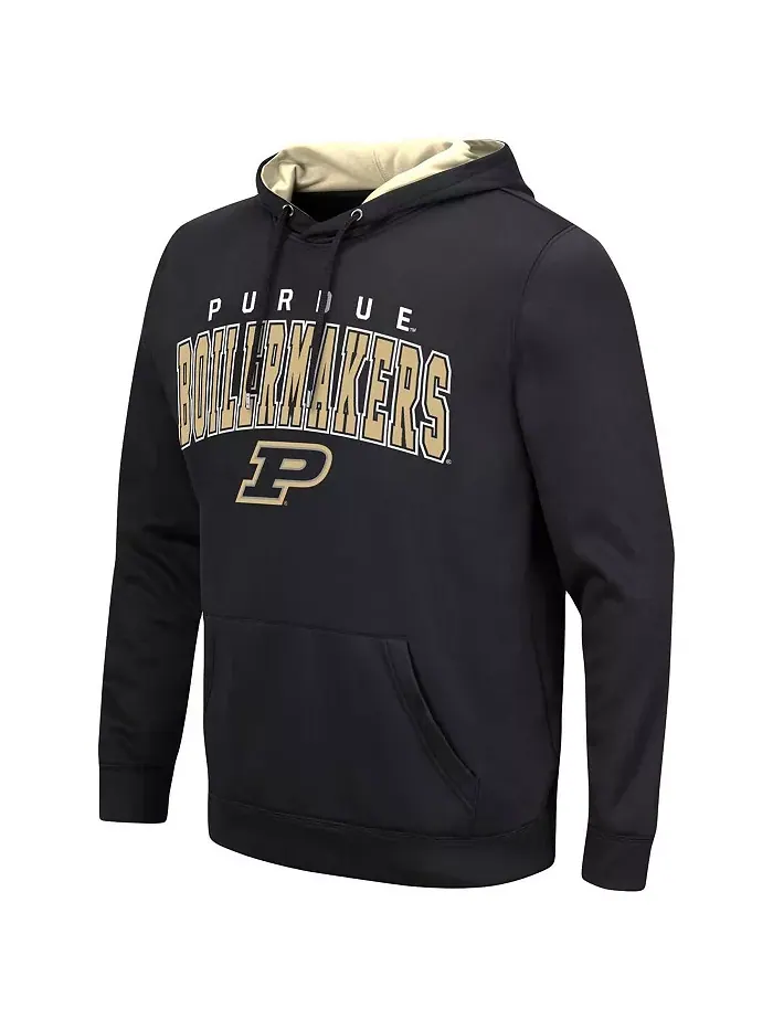 Мужская черная толстовка с капюшоном Purdue Boilermakers Resistance Colosseum — изображение 2 из 3