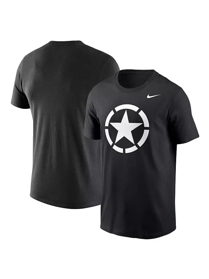 Мужская футболка Black Army Black Knights 2024 Rivalry Collection Star Nike — изображение 1 из 3