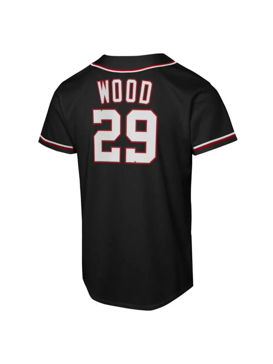 Детская футболка-джерси James Wood Black Nike — изображение 2 из 3, черный