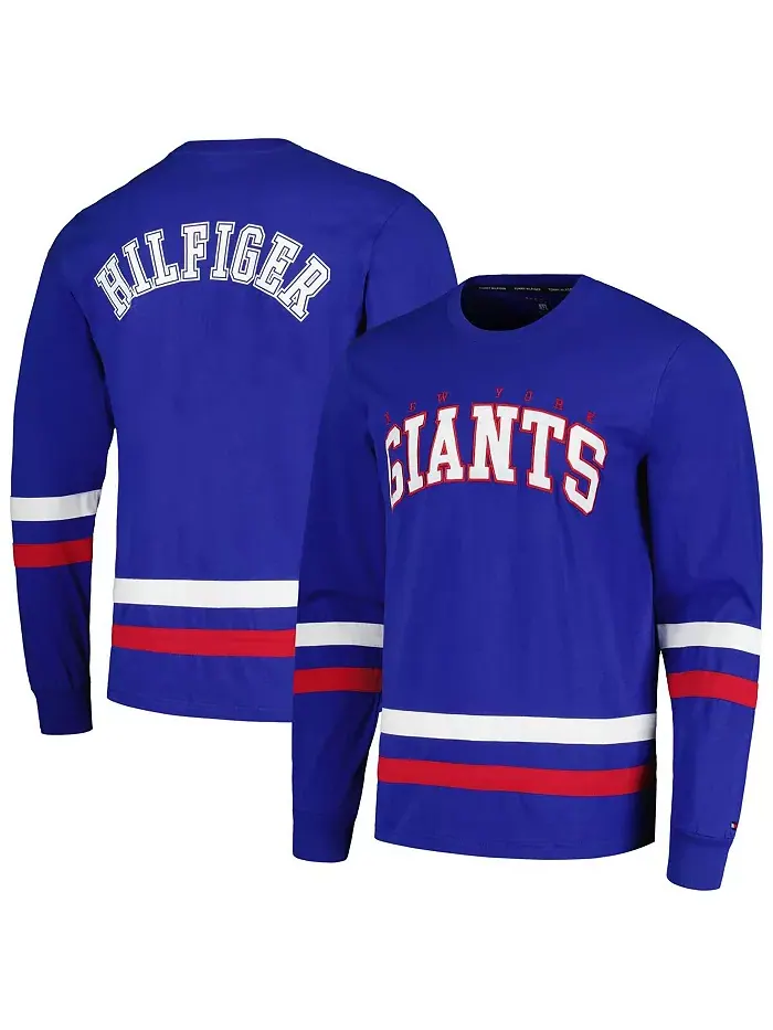 Мужская футболка с длинным рукавом Royal New York Giants Nolan Tommy Hilfiger — изображение 1 из 3