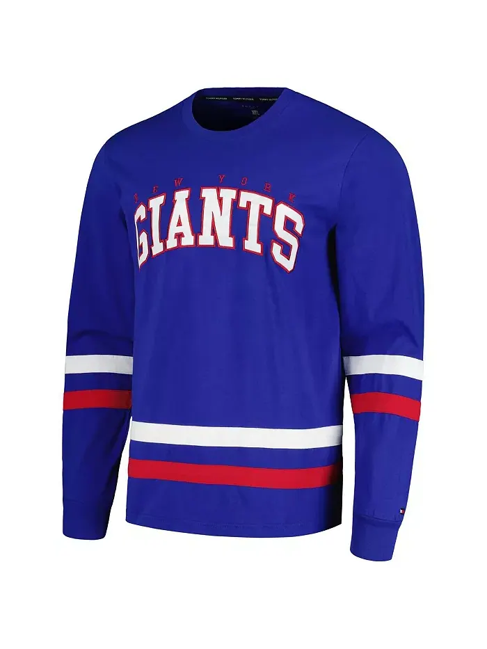 Мужская футболка с длинным рукавом Royal New York Giants Nolan Tommy Hilfiger — изображение 3 из 3