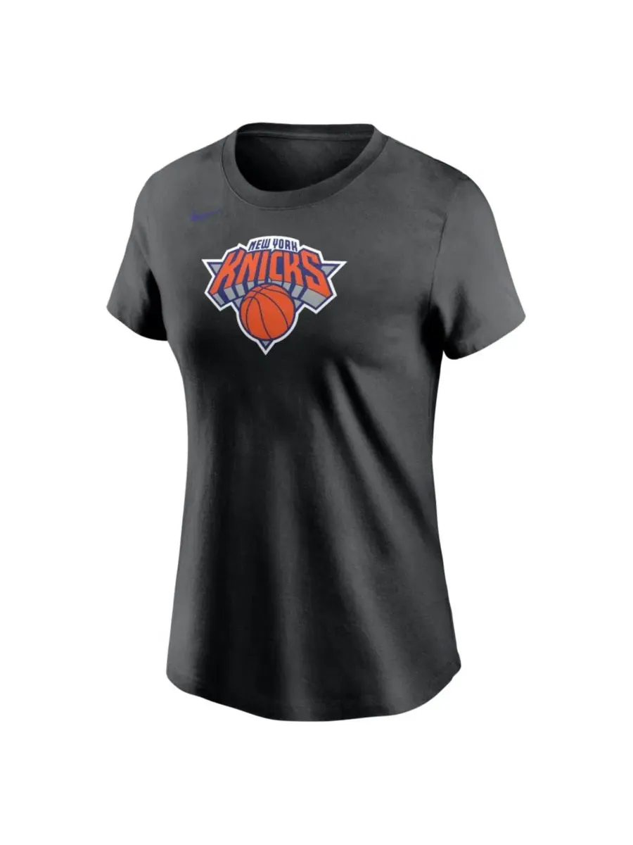 Футболка с принтом New York Knicks Core Nike — изображение 1 из 1, черный