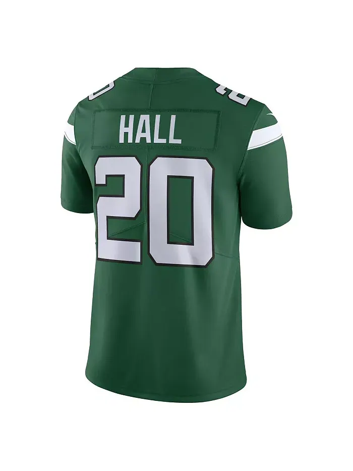 Мужская лимитированная джерси Breece Hall Gotham Green New York Jets Vapor Untouchable Nike — изображение 2 из 3