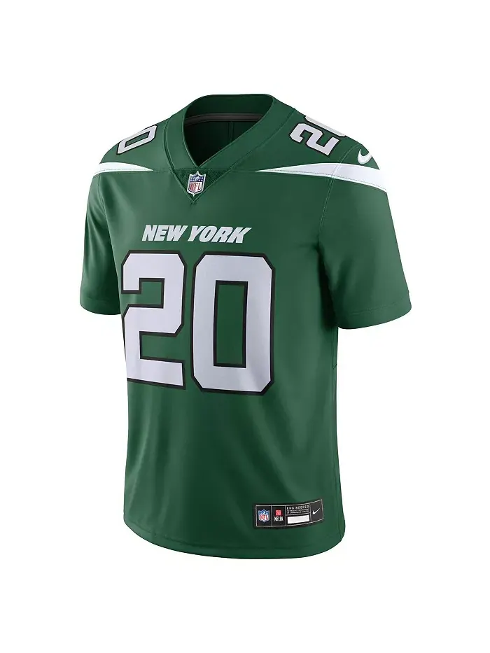 Мужская лимитированная джерси Breece Hall Gotham Green New York Jets Vapor Untouchable Nike — изображение 3 из 3