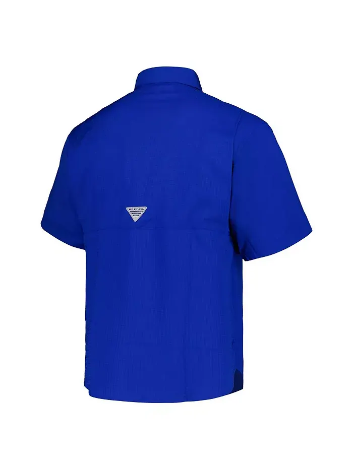 Мужская рубашка на пуговицах Royal Los Angeles Dodgers Tamiami Omni-Shade Columbia — изображение 4 из 4