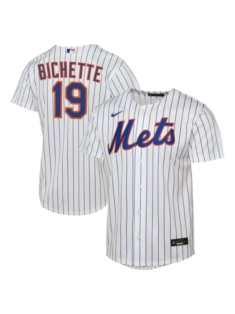 Детская футболка с длинным рукавом Nike Bo Bichette Home Baseline Jersey — изображение 1 из 3, белый