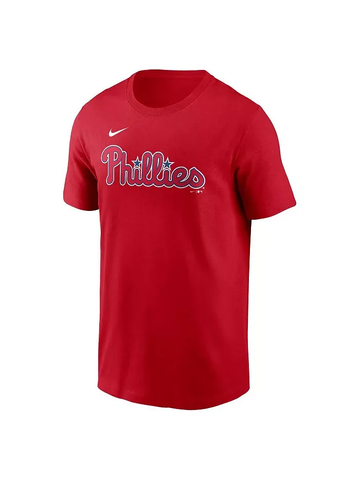 Мужская футболка Philadelphia Phillies с именем и номером Kyle Schwarber, красная, Fuse Nike — изображение 3 из 3