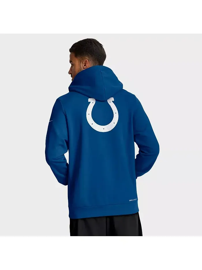 Мужская официальная утилитарная толстовка с молнией Royal Indianapolis Colts Sideline Standard — изображение 2 из 5