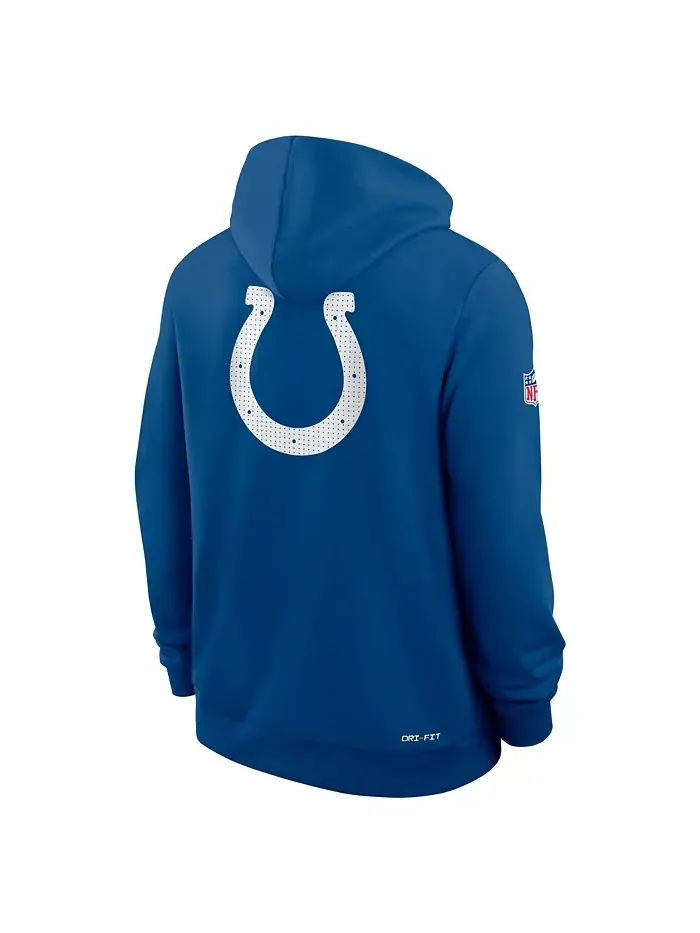 Мужская официальная утилитарная толстовка с молнией Royal Indianapolis Colts Sideline Standard — изображение 5 из 5