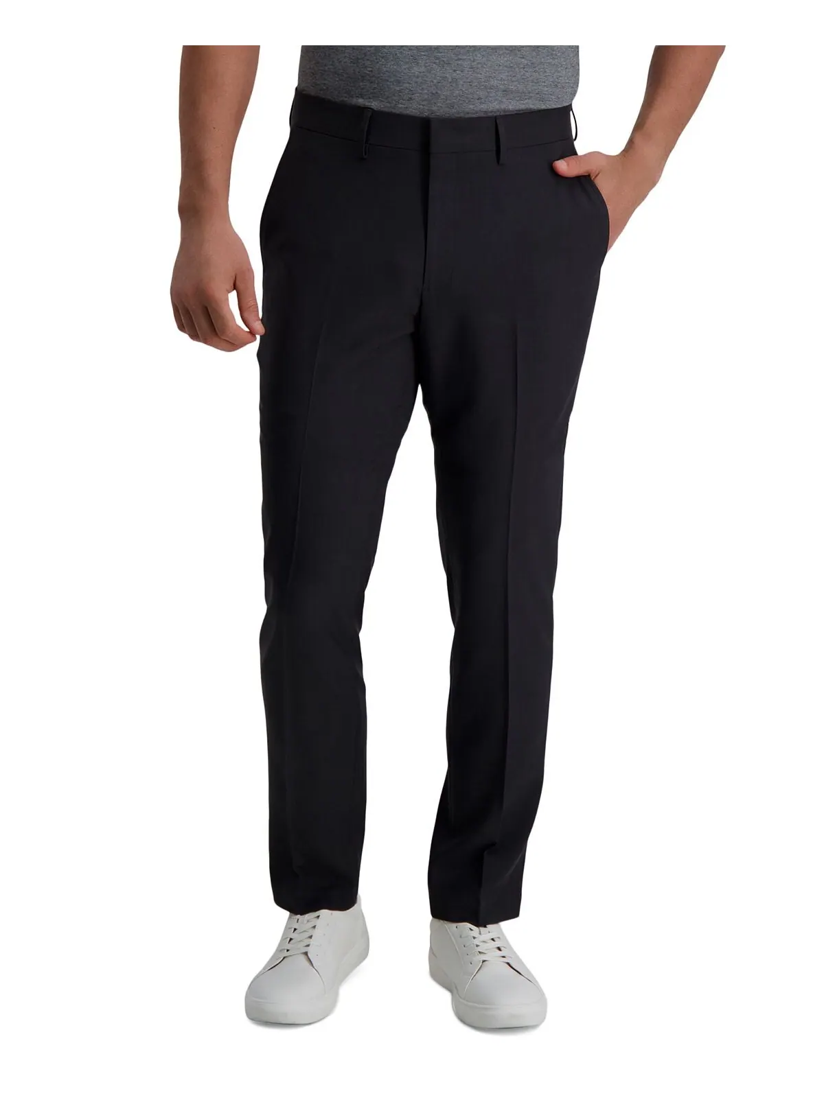 Мужские раздельные брюки Smart Wash Tech Suit Slim Fit Haggar — изображение 4 из 6, темно-серый