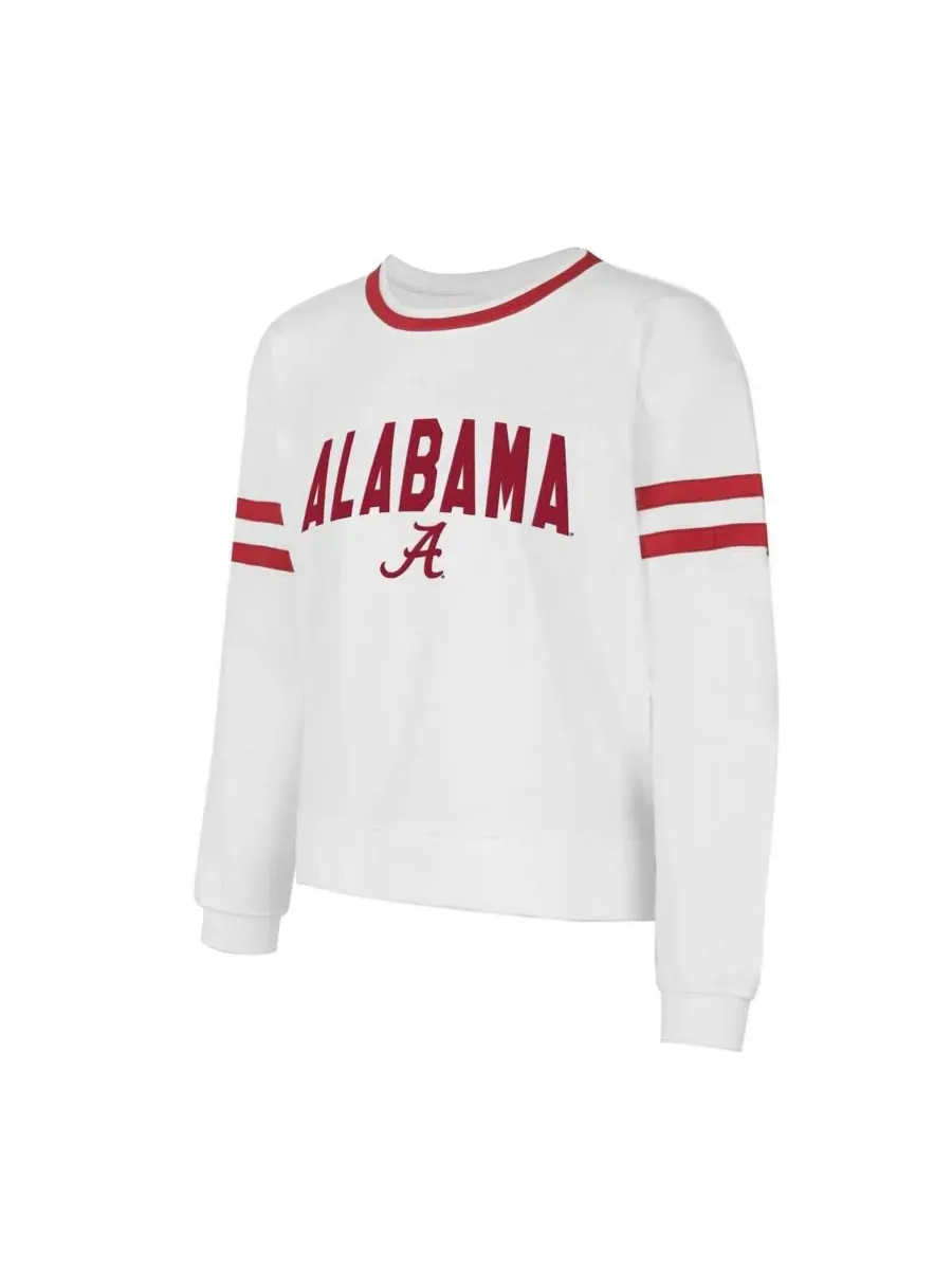Concepts Sport Женская белая блузка Concept Sport с длинными рукавами и принтом "Alabama Crimson — изображение 3 из 3, белый
