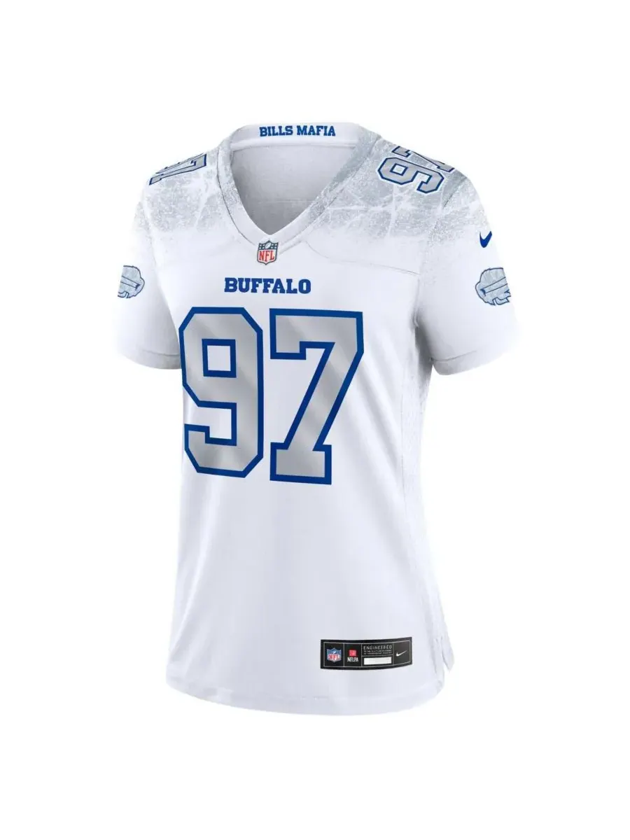 Nike Женская белая игровая футболка Джои Боса из коллекции Buffalo Bills 2025 Rivalries — изображение 2 из 3, белый