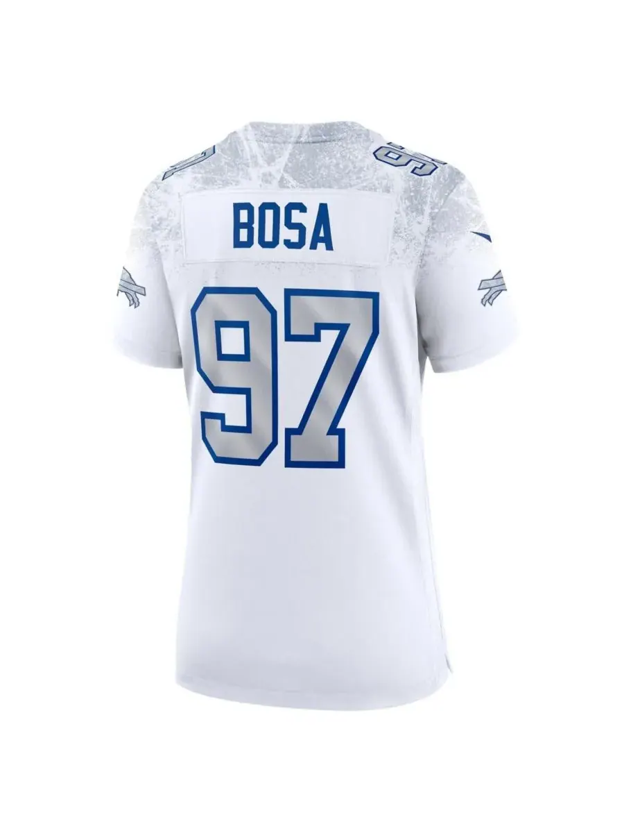 Nike Женская белая игровая футболка Джои Боса из коллекции Buffalo Bills 2025 Rivalries — изображение 3 из 3, белый