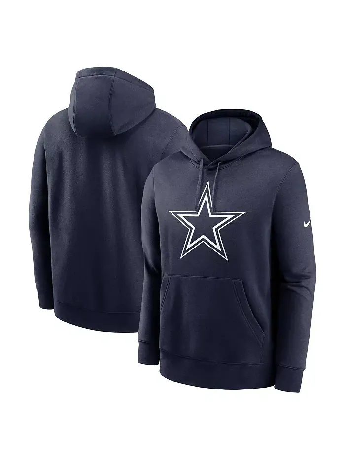 Мужской синий худи с логотипом клуба Dallas Cowboys Nike — изображение 1 из 3