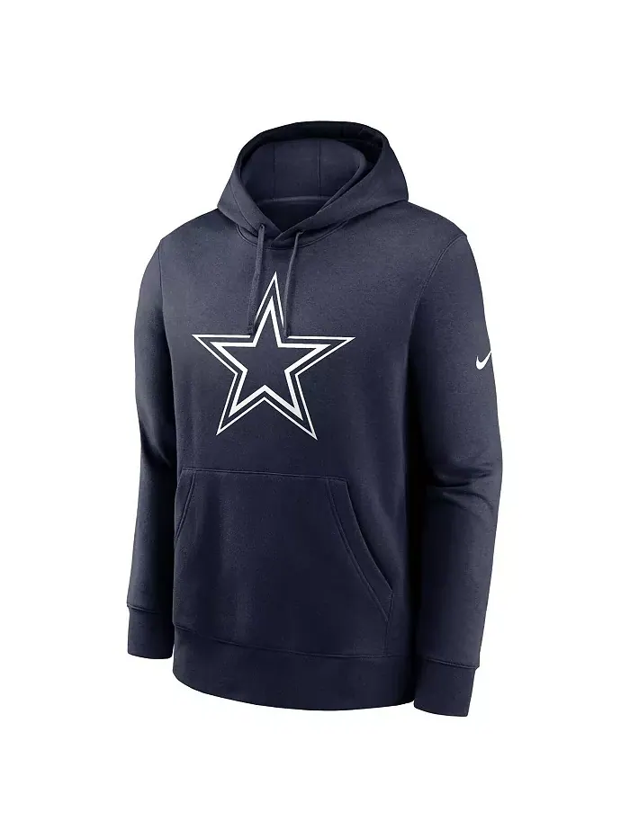 Мужской синий худи с логотипом клуба Dallas Cowboys Nike — изображение 3 из 3